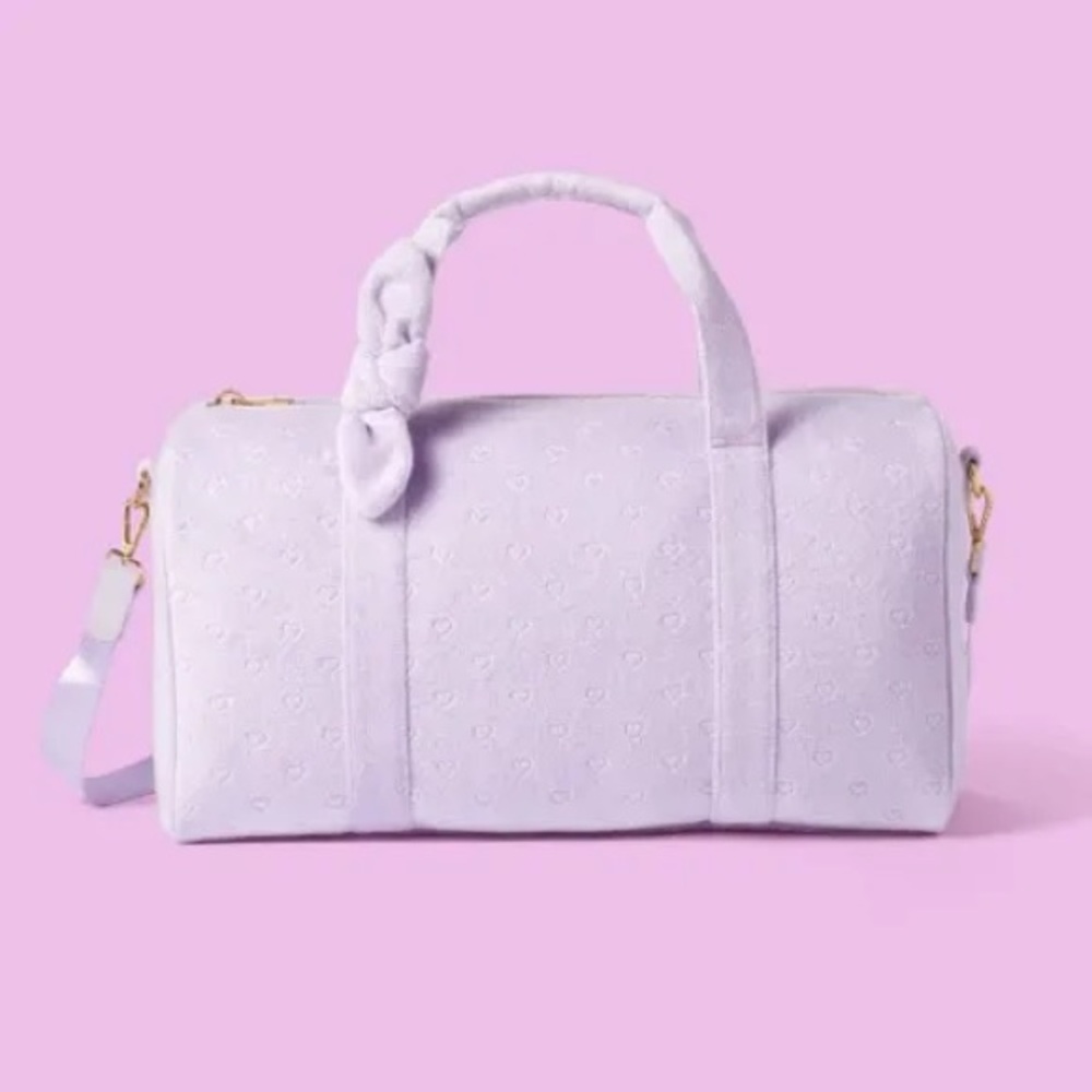Stoney Clover Lane X Target Purple Terrycloth Duffel